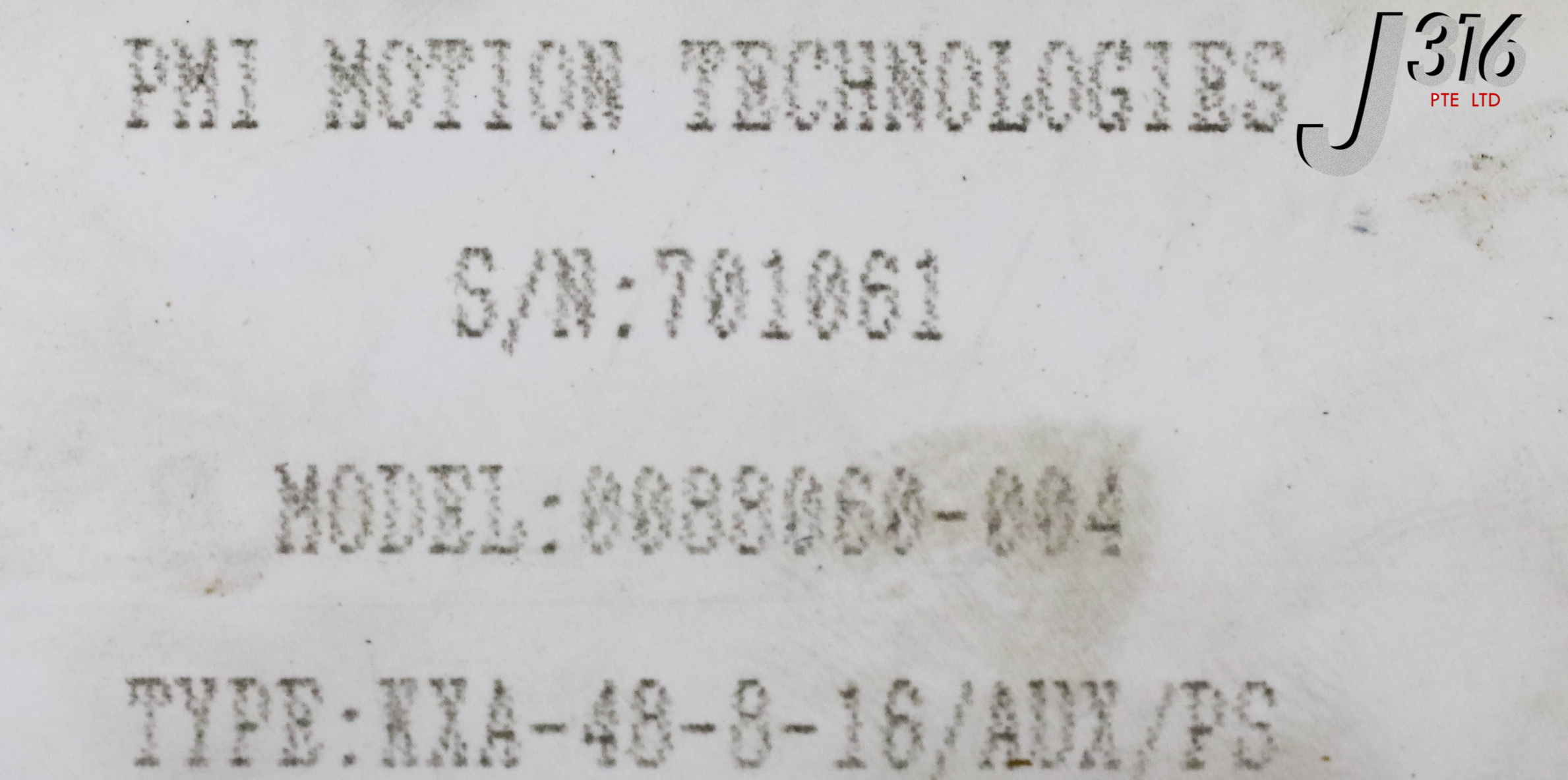 13261 PMI MOTION TECHNOLOGIES PWM SERVO AMPL, KXA-48-8-16 PS/AUX